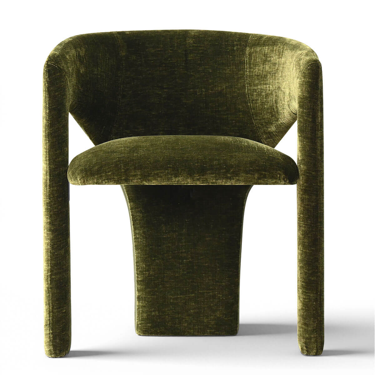 Khloe Modern Chenille Dining Chair with Arms (Set of 2)