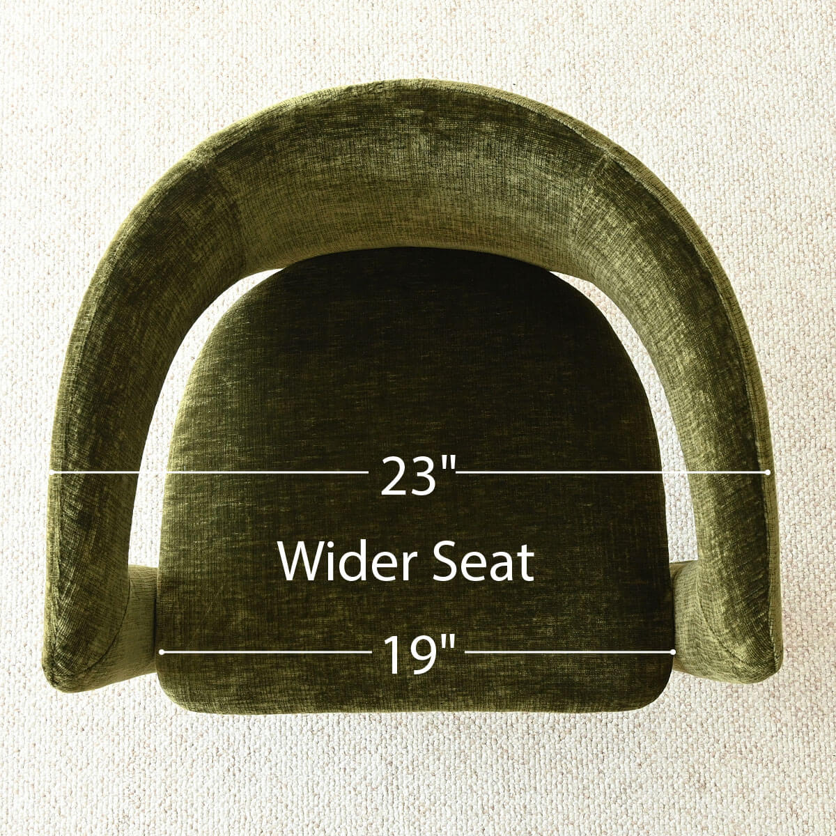 Khloe Modern Chenille Dining Chair with Arms (Set of 4)