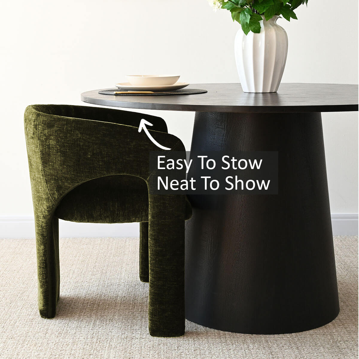 Khloe Modern Chenille Dining Chair with Arms (Set of 6)