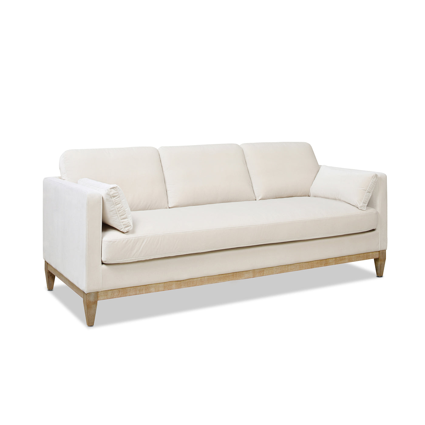 Portland 84" Modern Velvet Sofa