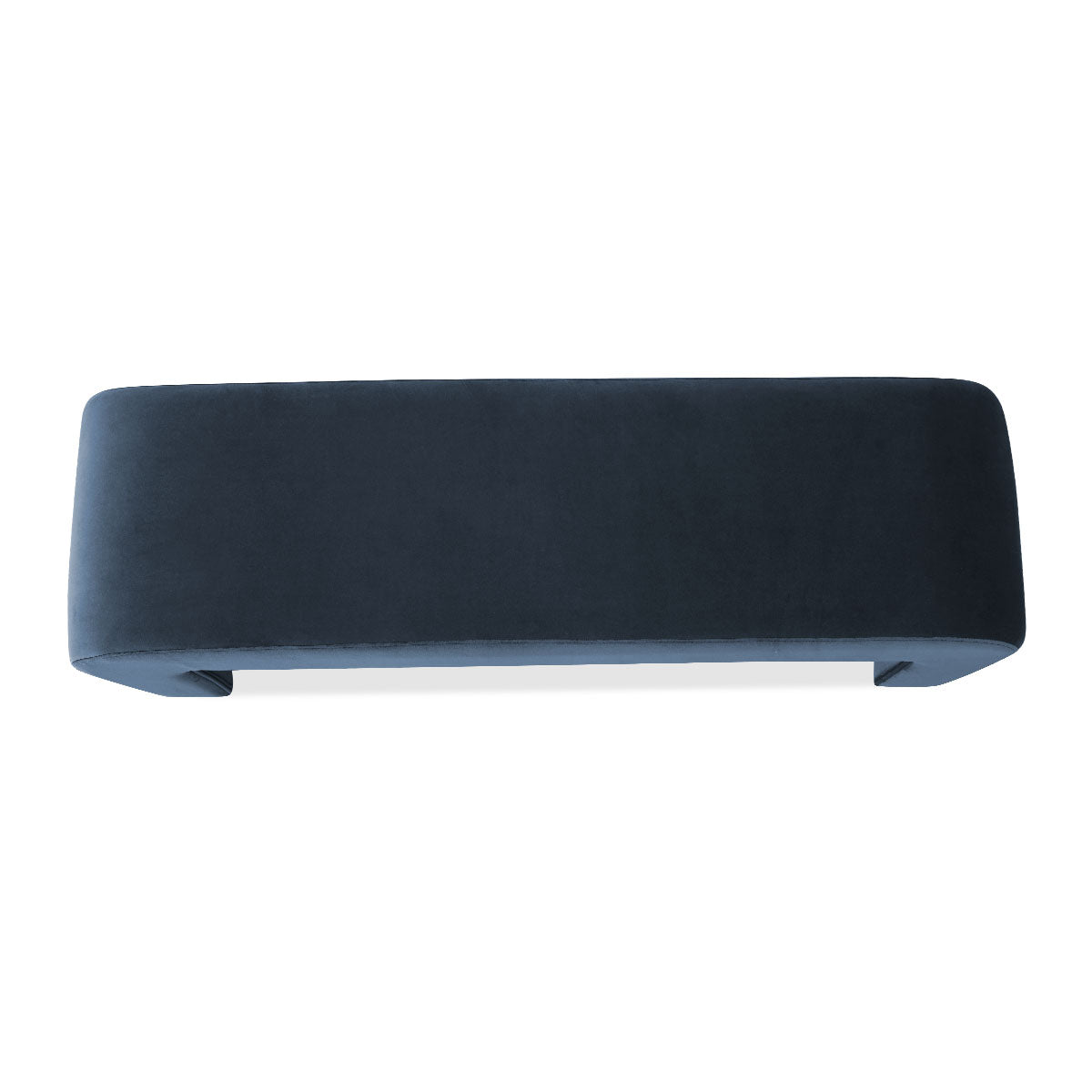 Lily 60" Modern Velvet Waterfall Bench