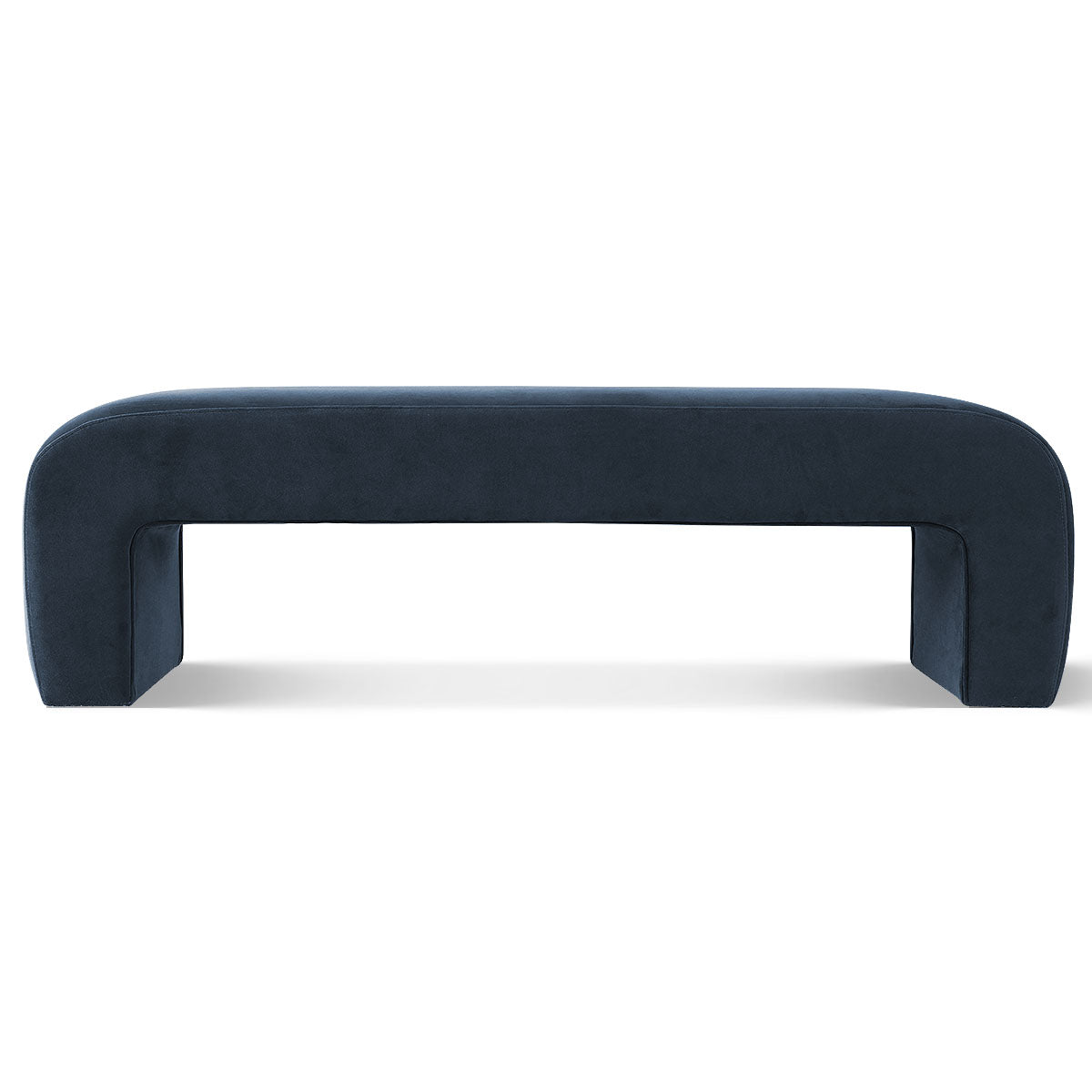 Lily 60" Modern Velvet Waterfall Bench