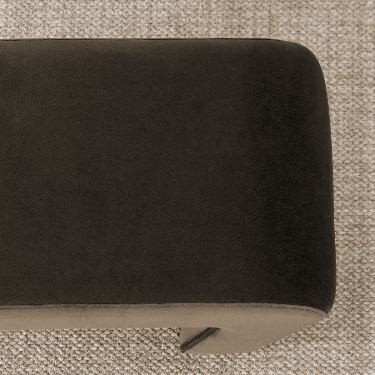 Lily 60" Modern Velvet Waterfall Bench
