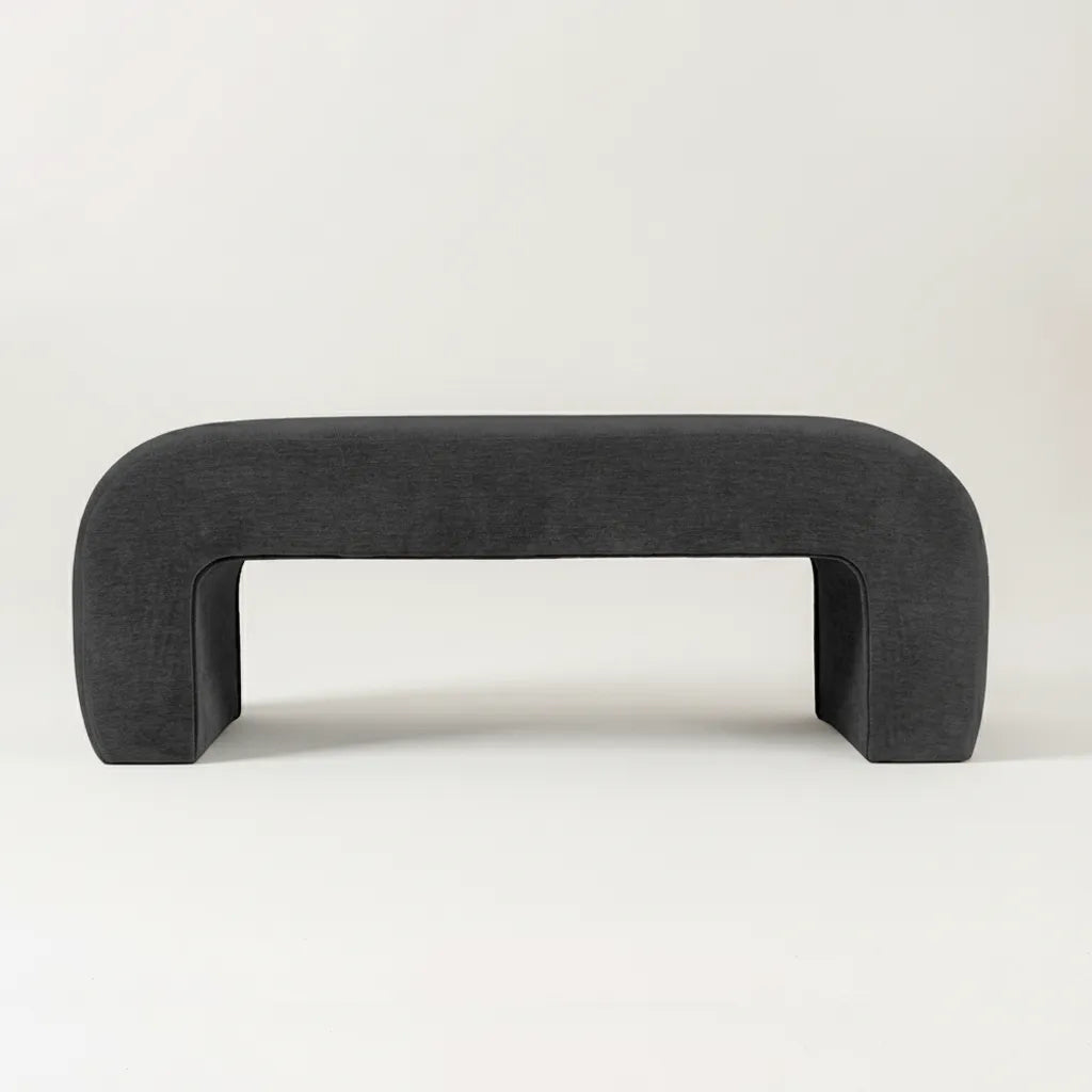 Lily 47" Chenille Accent Waterfall Bench