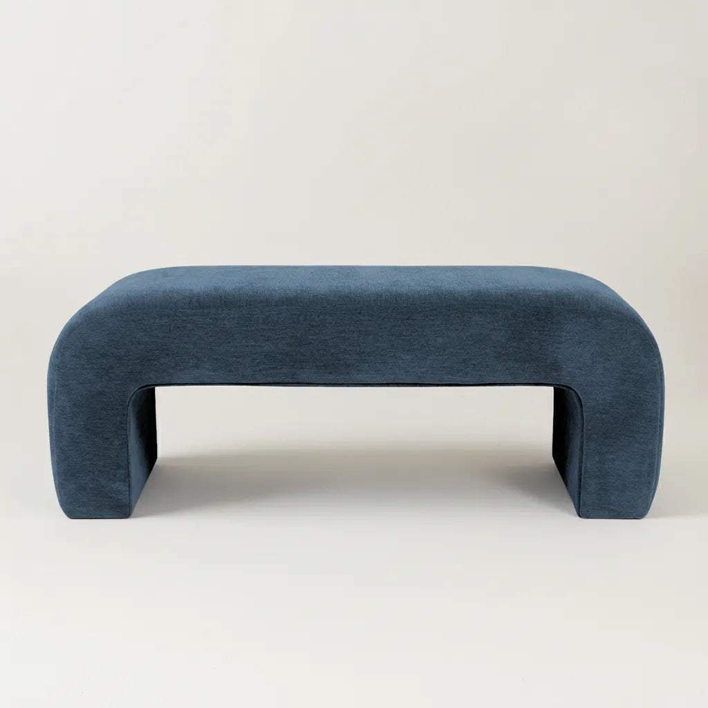 Lily 47" Chenille Accent Waterfall Bench