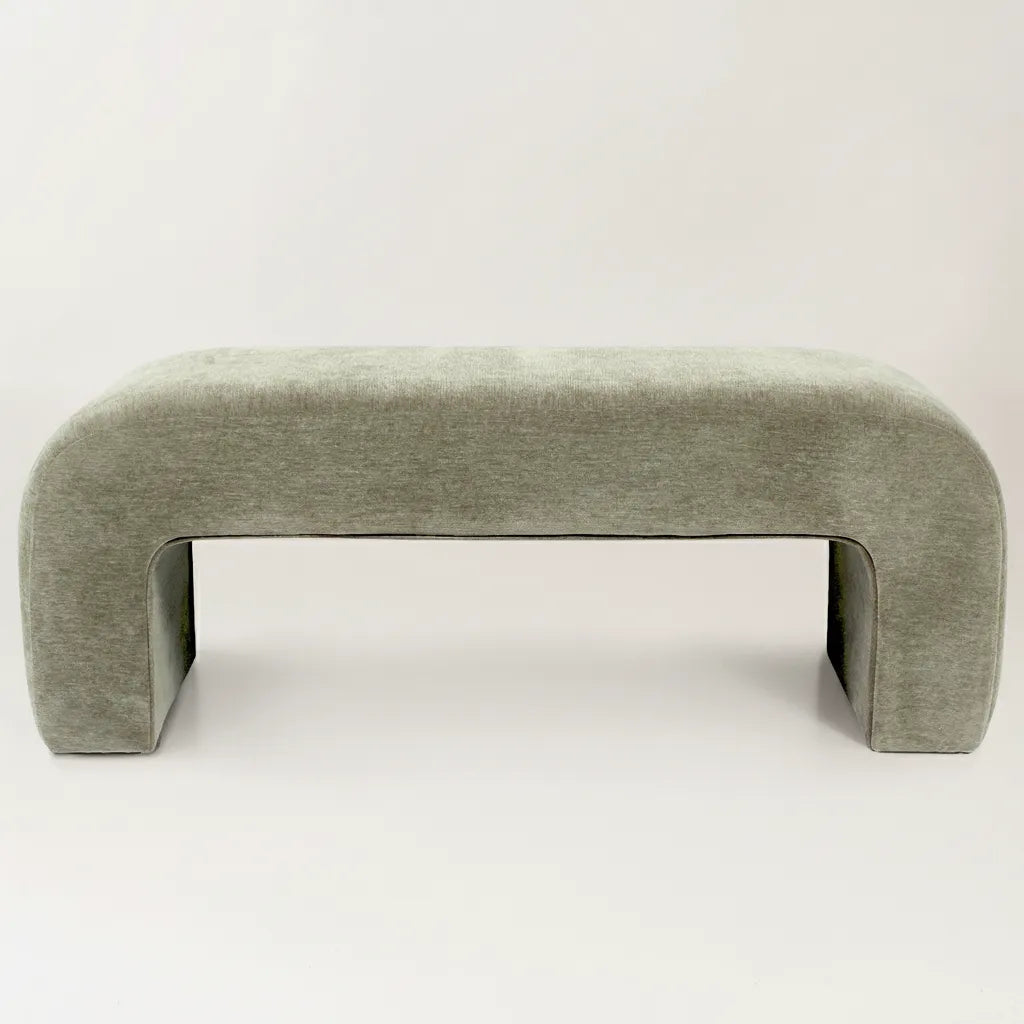 Lily 47" Chenille Accent Waterfall Bench