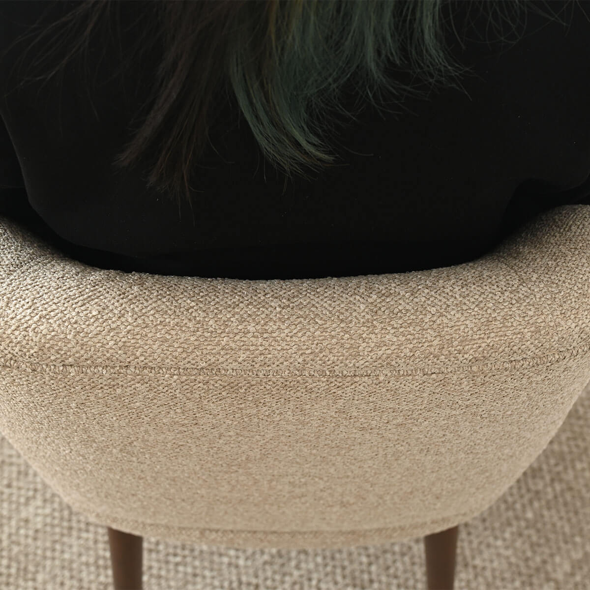 London Upholstered Solid Wood Full Back Dining Chair (Set of 2)