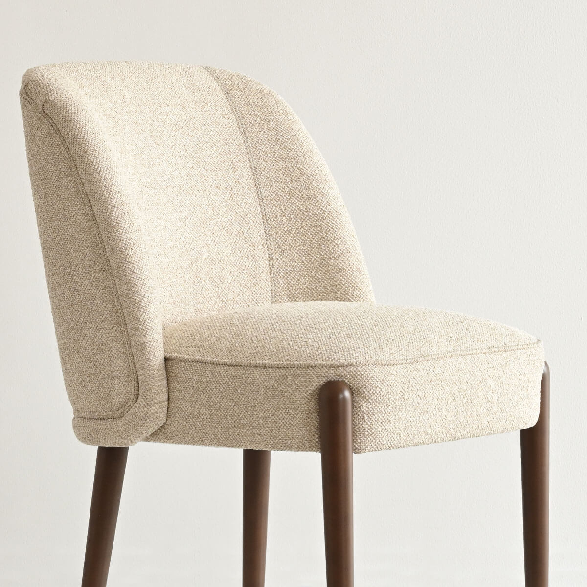 London Upholstered Solid Wood Full Back Dining Chair (Set of 2)