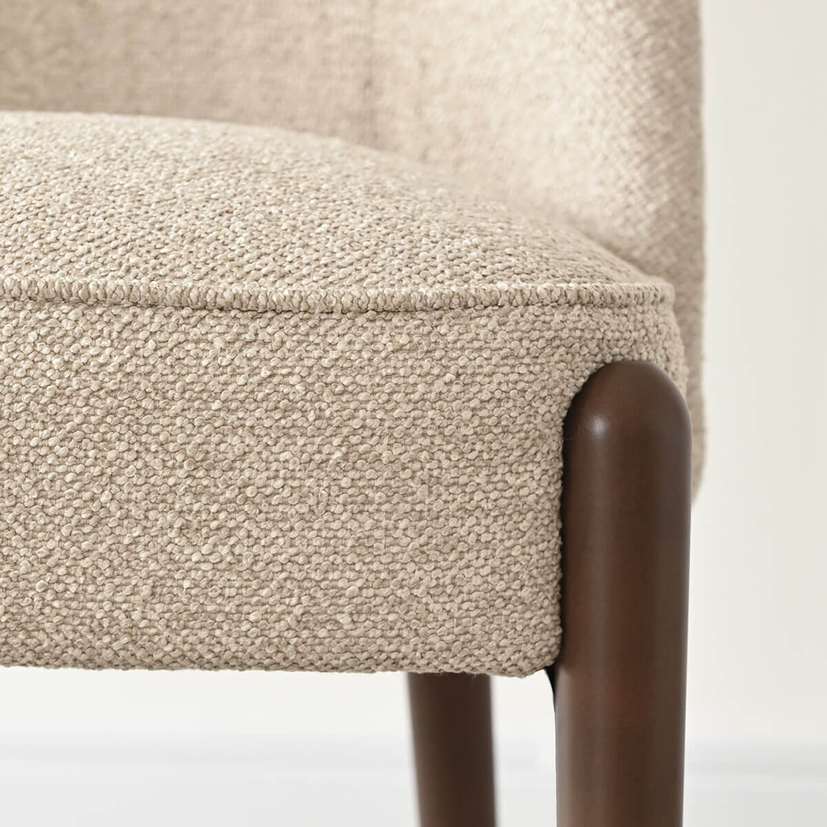 London Upholstered Solid Wood Full Back Dining Chair (Set of 2)