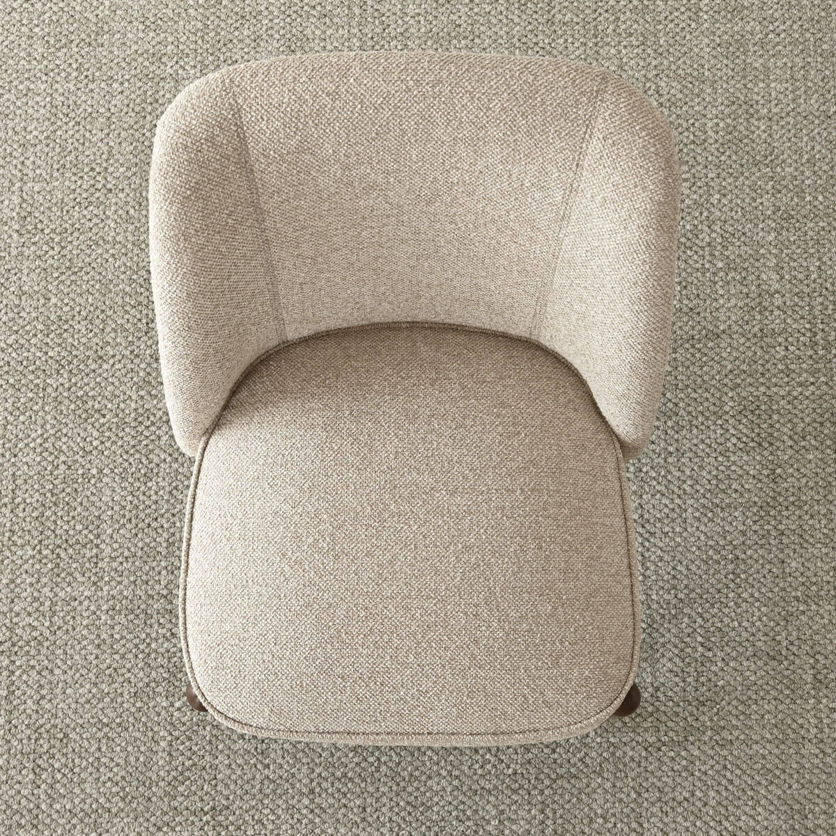 London Upholstered Solid Wood Full Back Dining Chair (Set of 2)