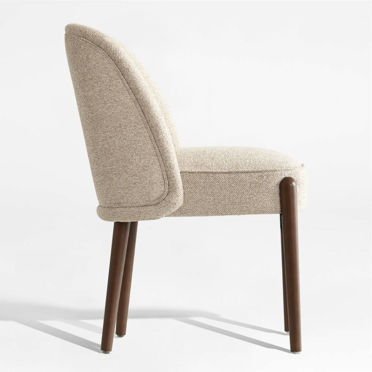 London Upholstered Solid Wood Full Back Dining Chair (Set of 2)