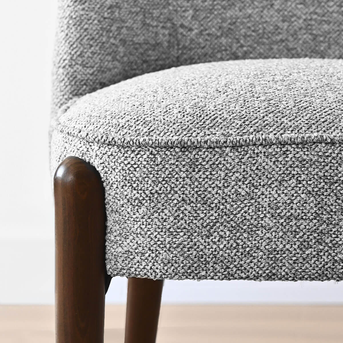 London Upholstered Solid Wood Full Back Dining Chair (Set of 2)