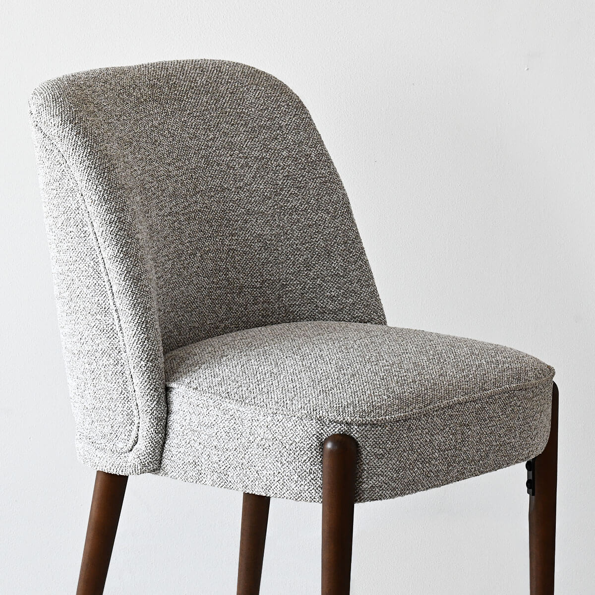 London Upholstered Solid Wood Full Back Dining Chair (Set of 2)