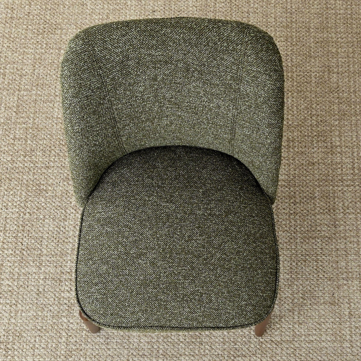 London Upholstered Solid Wood Full Back Dining Chair (Set of 2)