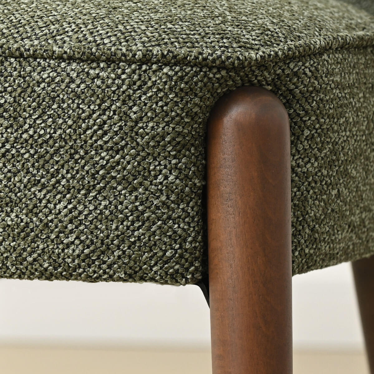London Upholstered Solid Wood Full Back Dining Chair (Set of 4)
