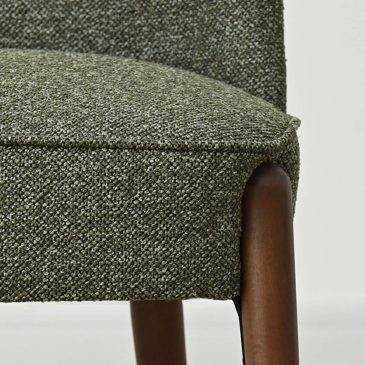 London Upholstered Solid Wood Full Back Dining Chair (Set of 4)