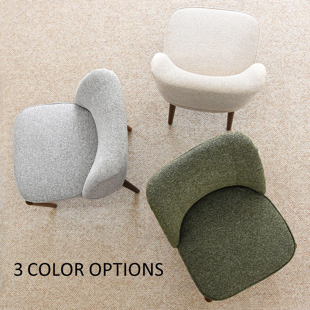 London Upholstered Solid Wood Full Back Dining Chair (Set of 2)