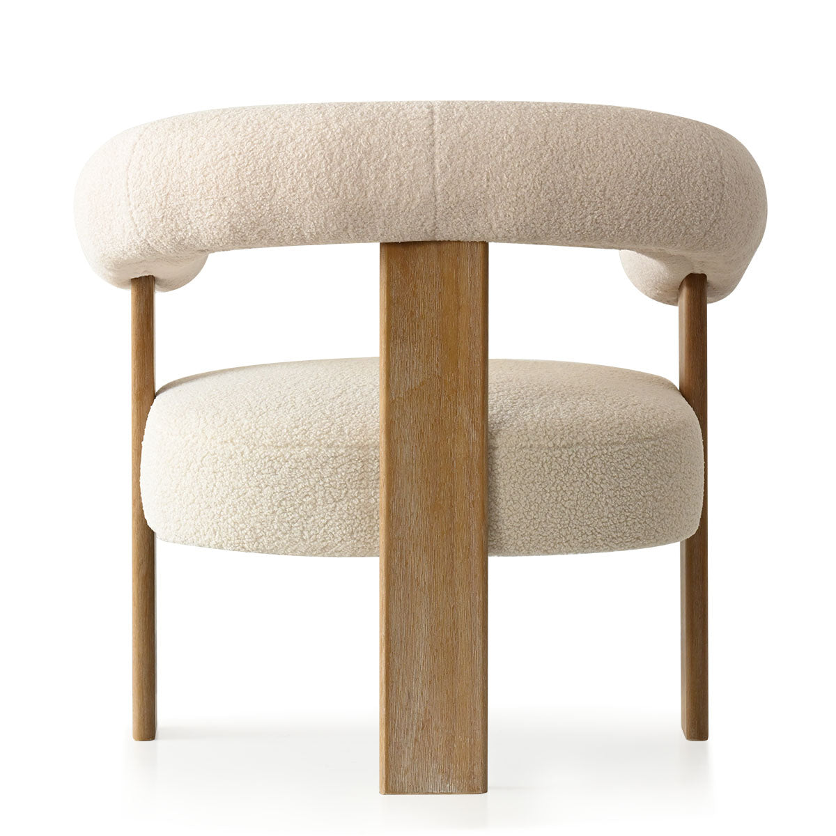 Maye Beige Boucle Upholstered Living Room Chair (Set of 2)