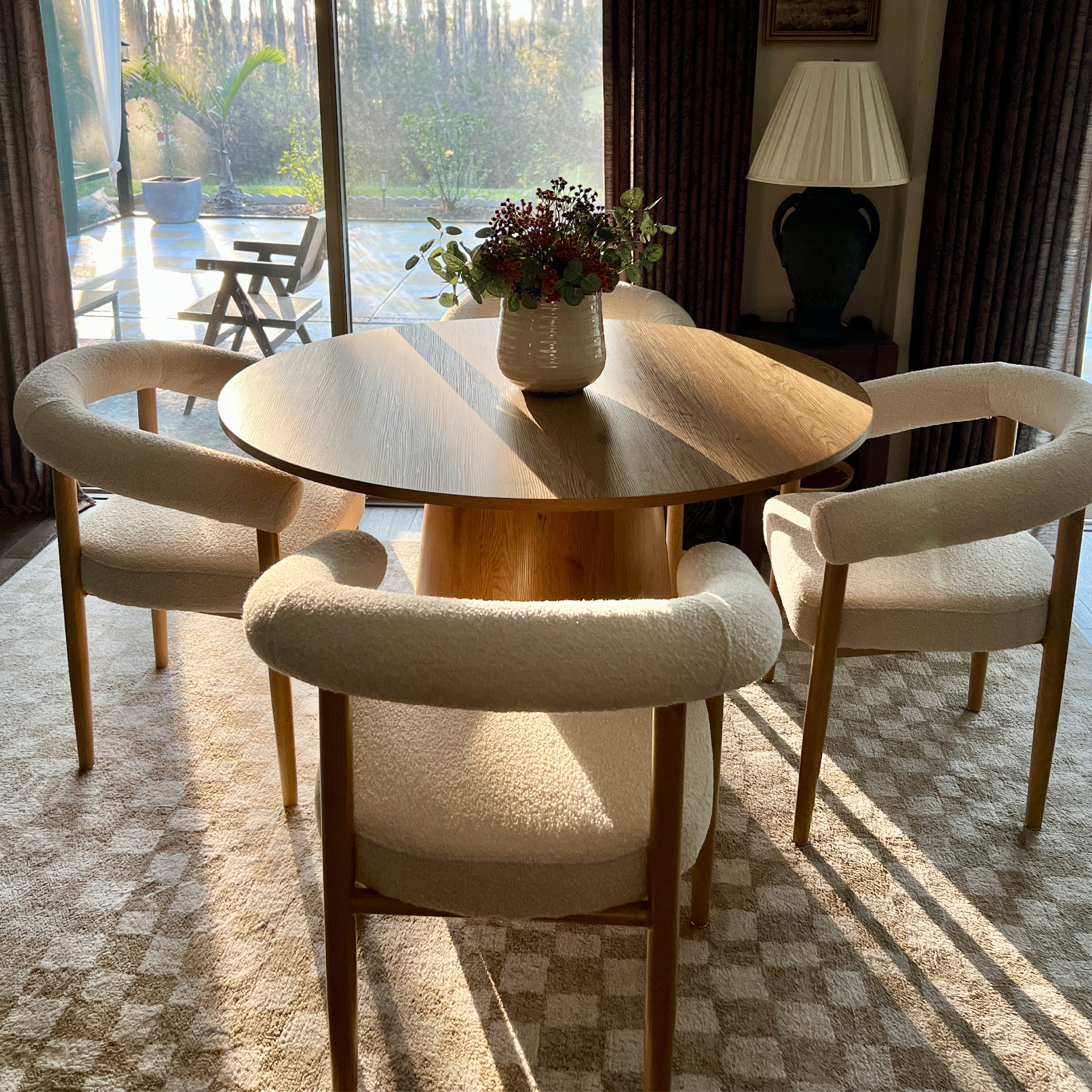 Melbourne Modern Boucle Upholstered Dining Chair (Set of 6)