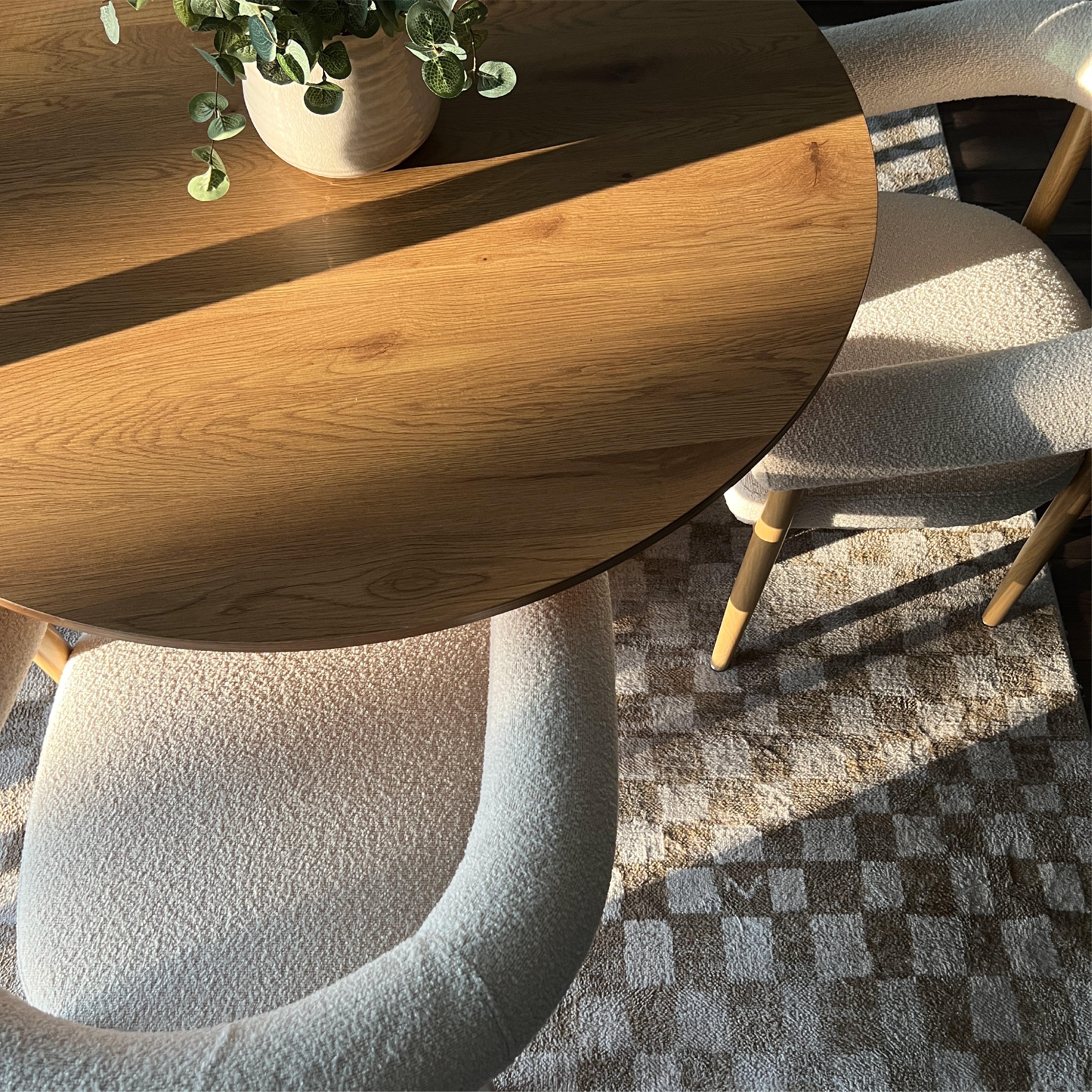 Melbourne Modern Boucle Upholstered Dining Chair (Set of 2)