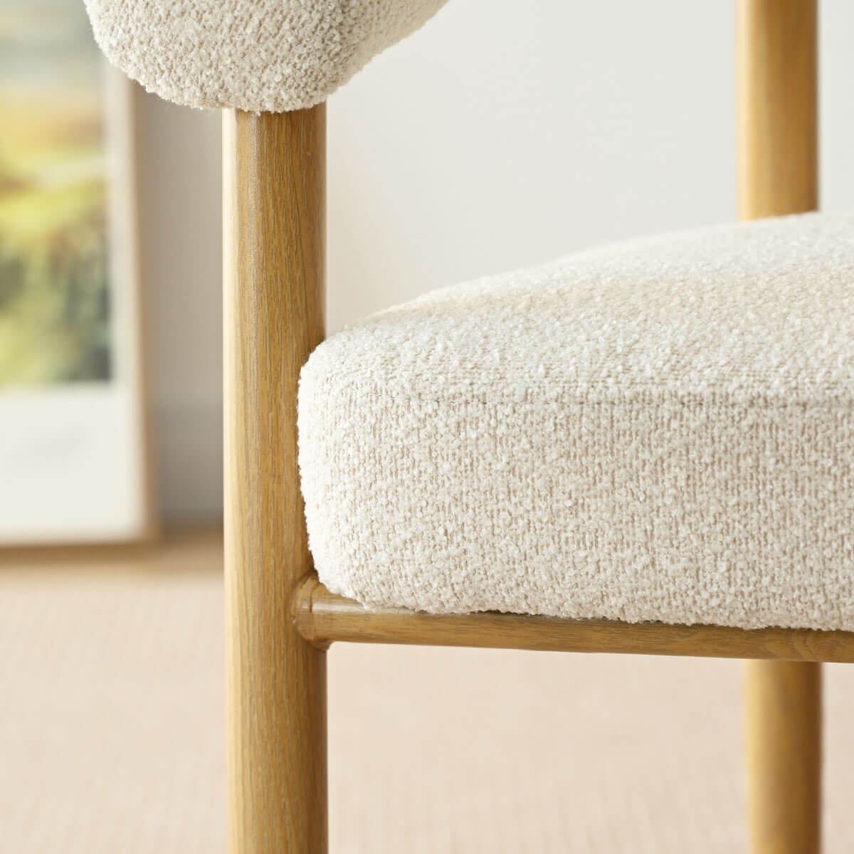 Melbourne Modern Boucle Upholstered Dining Chair (Set of 6)