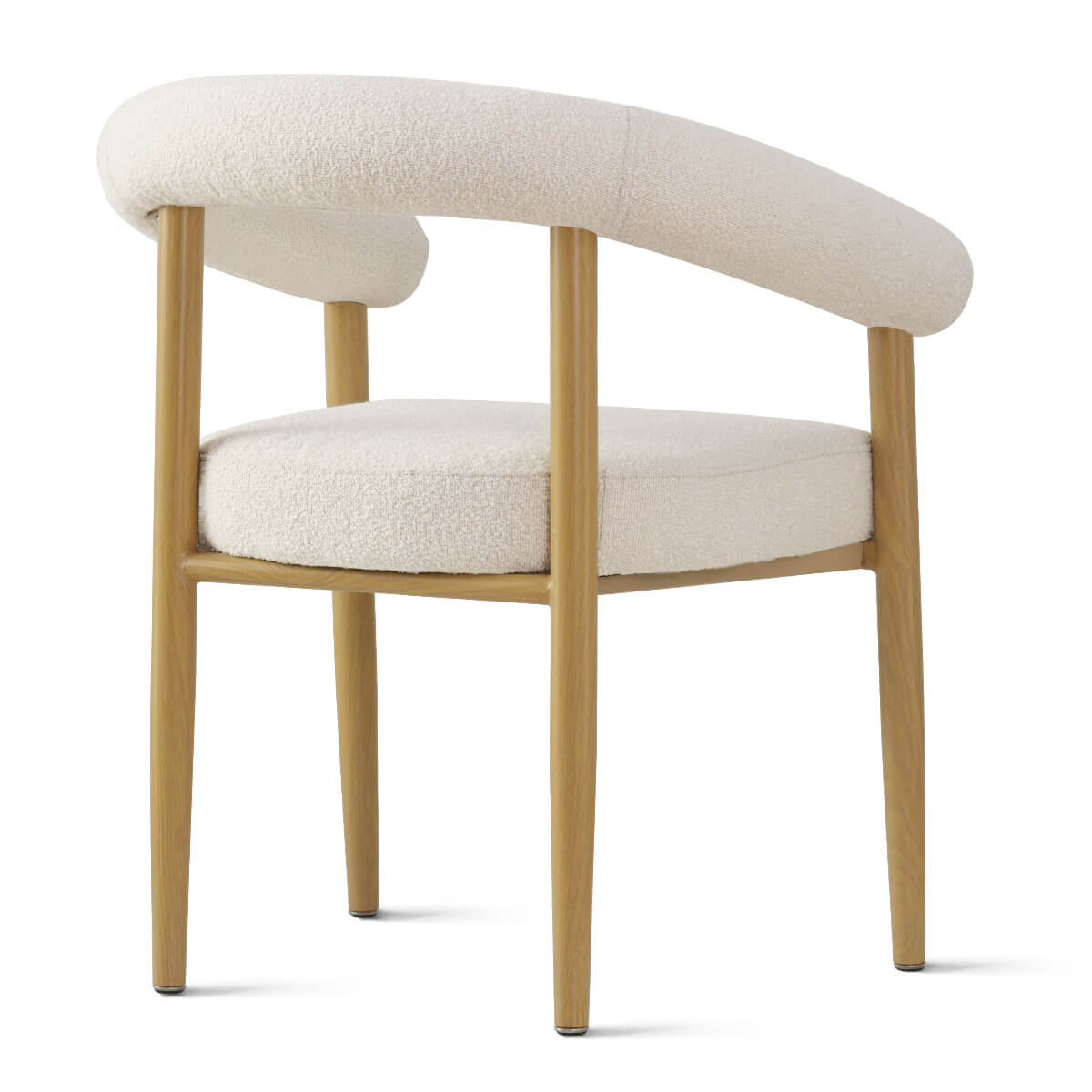 Melbourne Modern Boucle Upholstered Dining Chair (Set of 6)