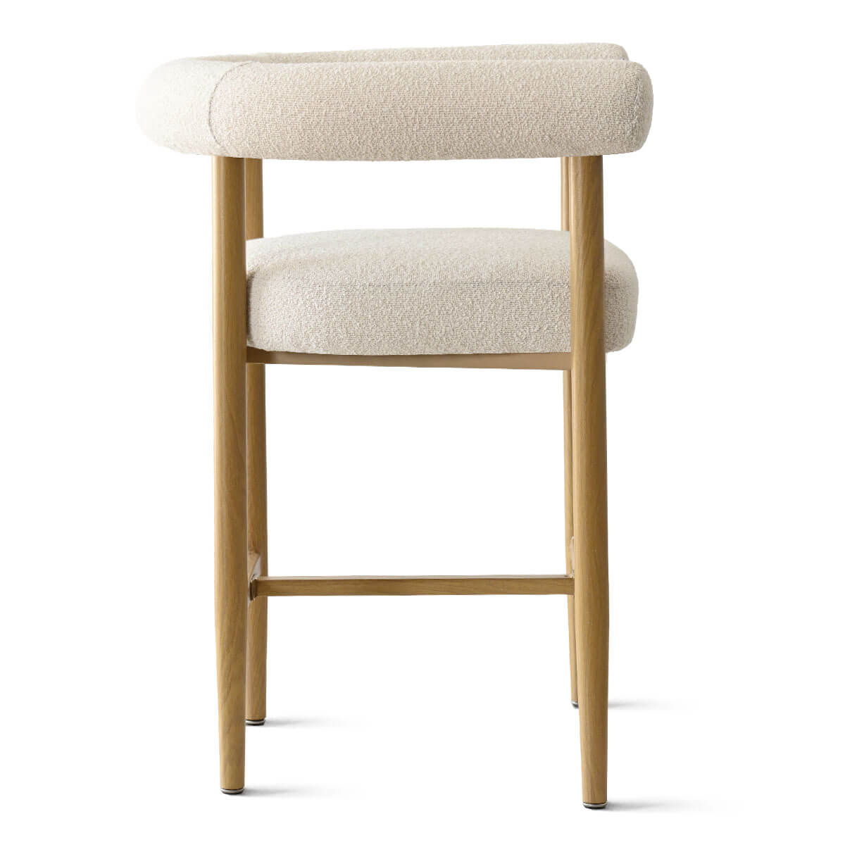 Melbourne 24" Boucle Counter Stool with Arms (Set of 2)