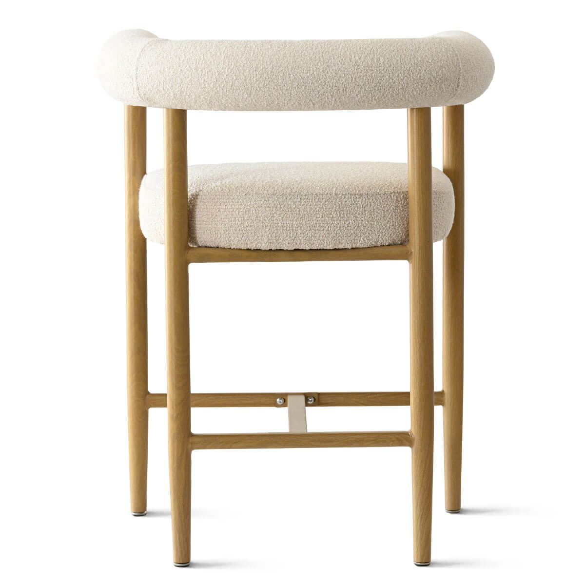 Melbourne 24" Boucle Counter Stool with Arms (Set of 2)