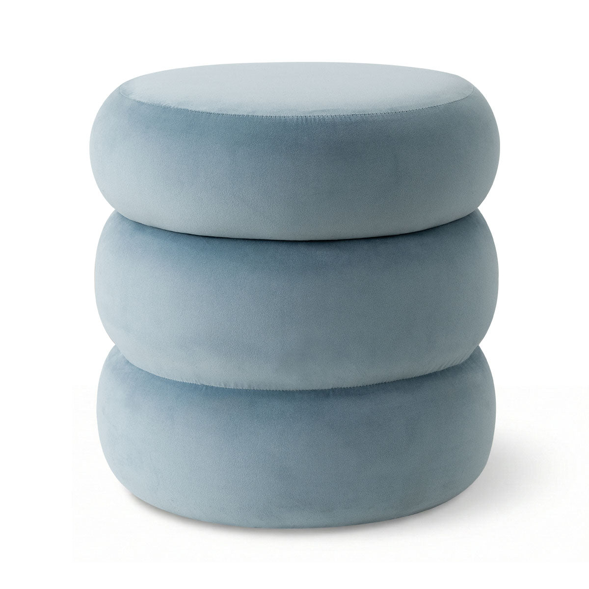 Mellow Modern Round Velvet Ottoman With Storage