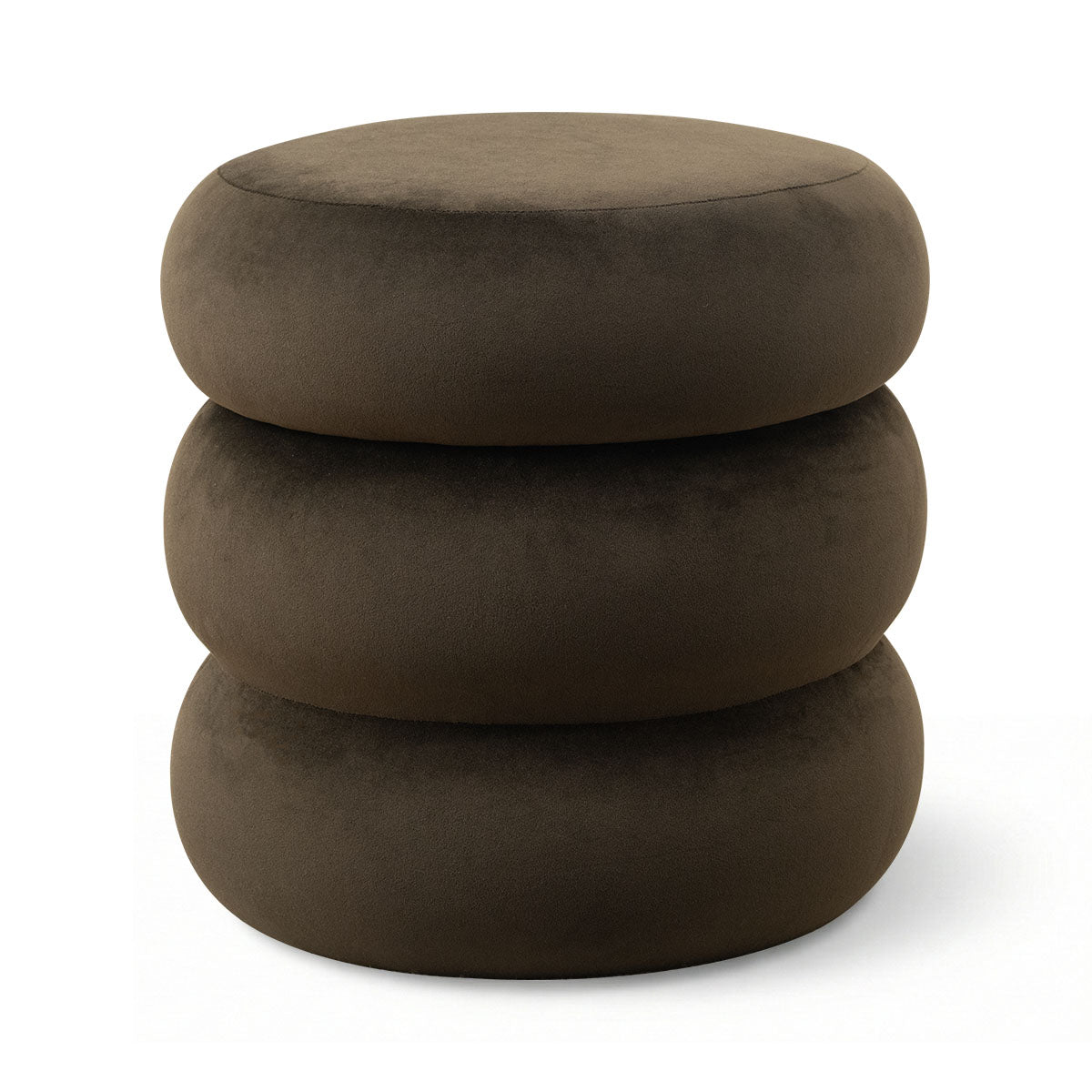 Mellow Modern Round Velvet Ottoman With Storage