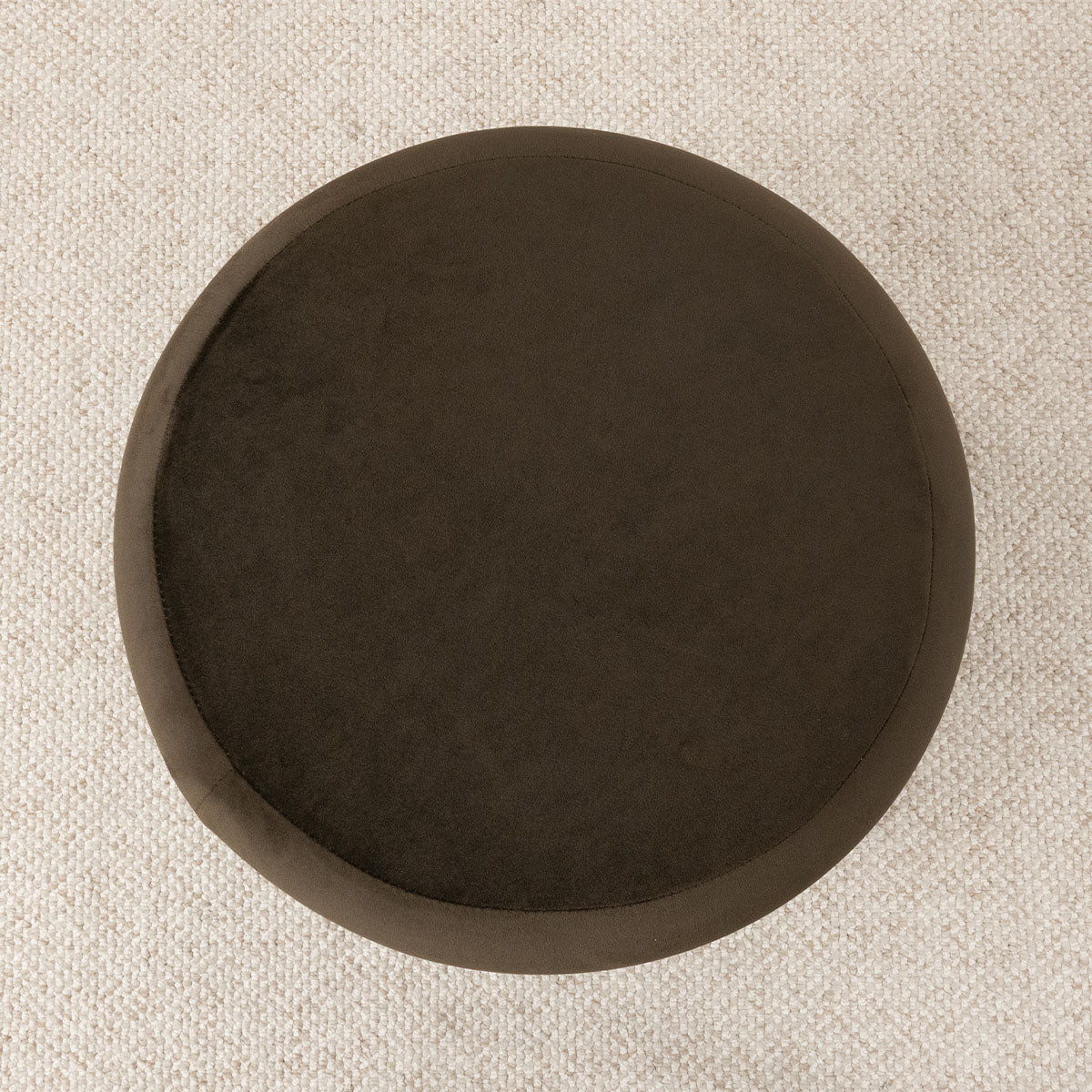 Mellow Modern Round Velvet Ottoman With Storage