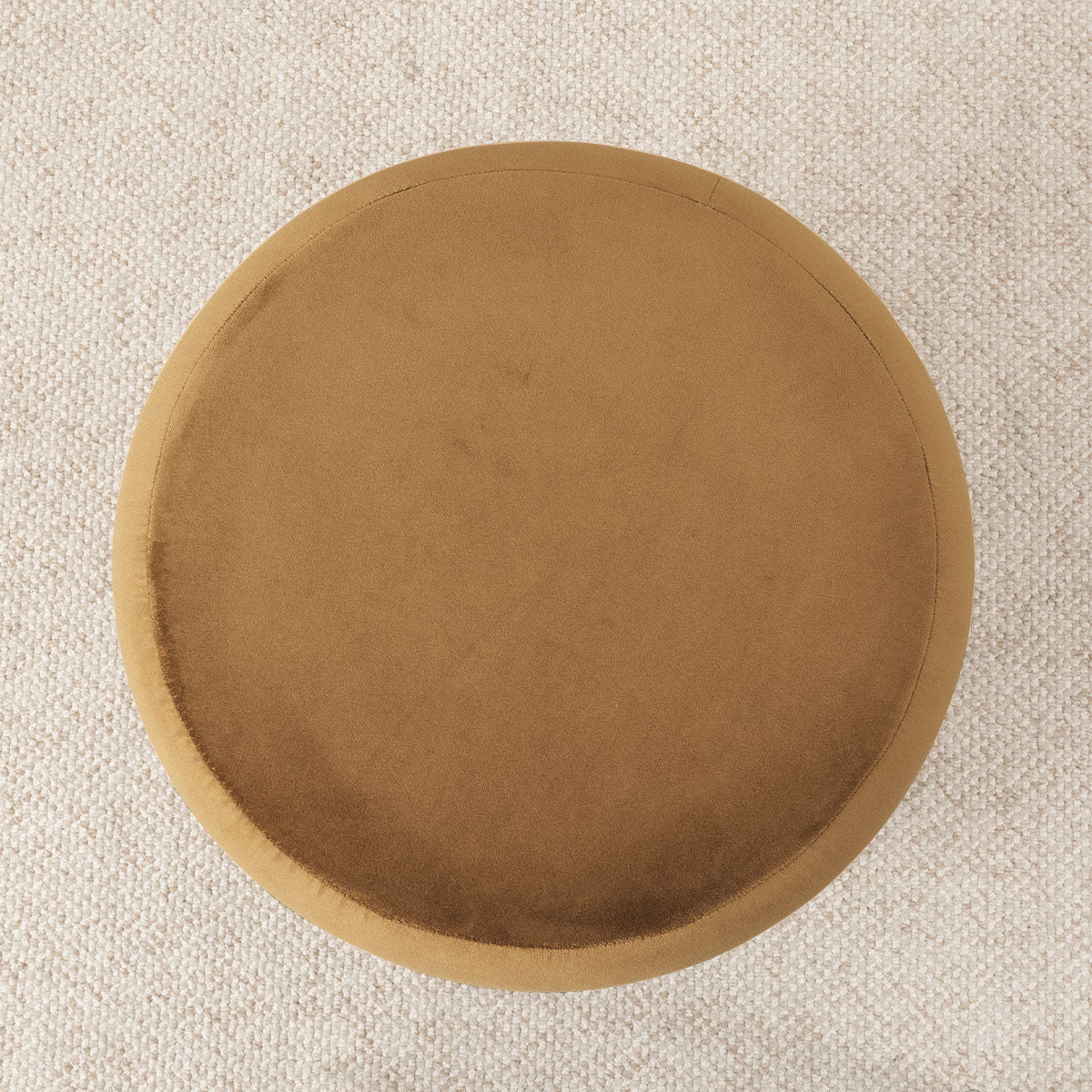 Mellow Modern Round Velvet Ottoman With Storage