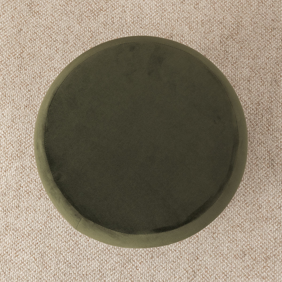 Mellow Modern Round Velvet Ottoman With Storage