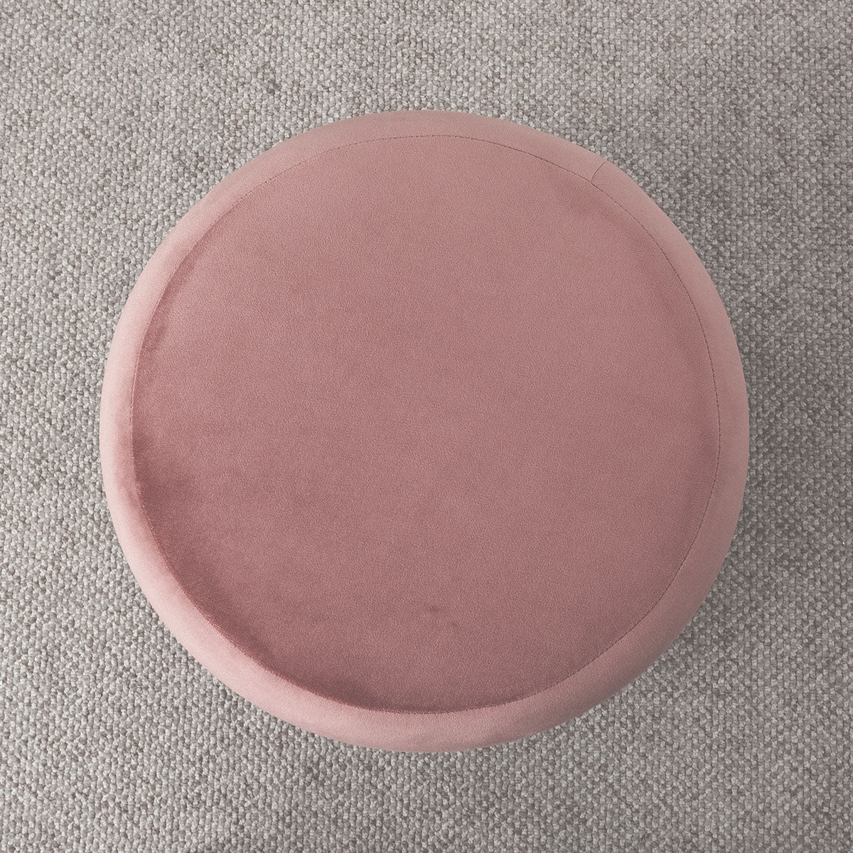 Mellow Modern Round Velvet Ottoman With Storage