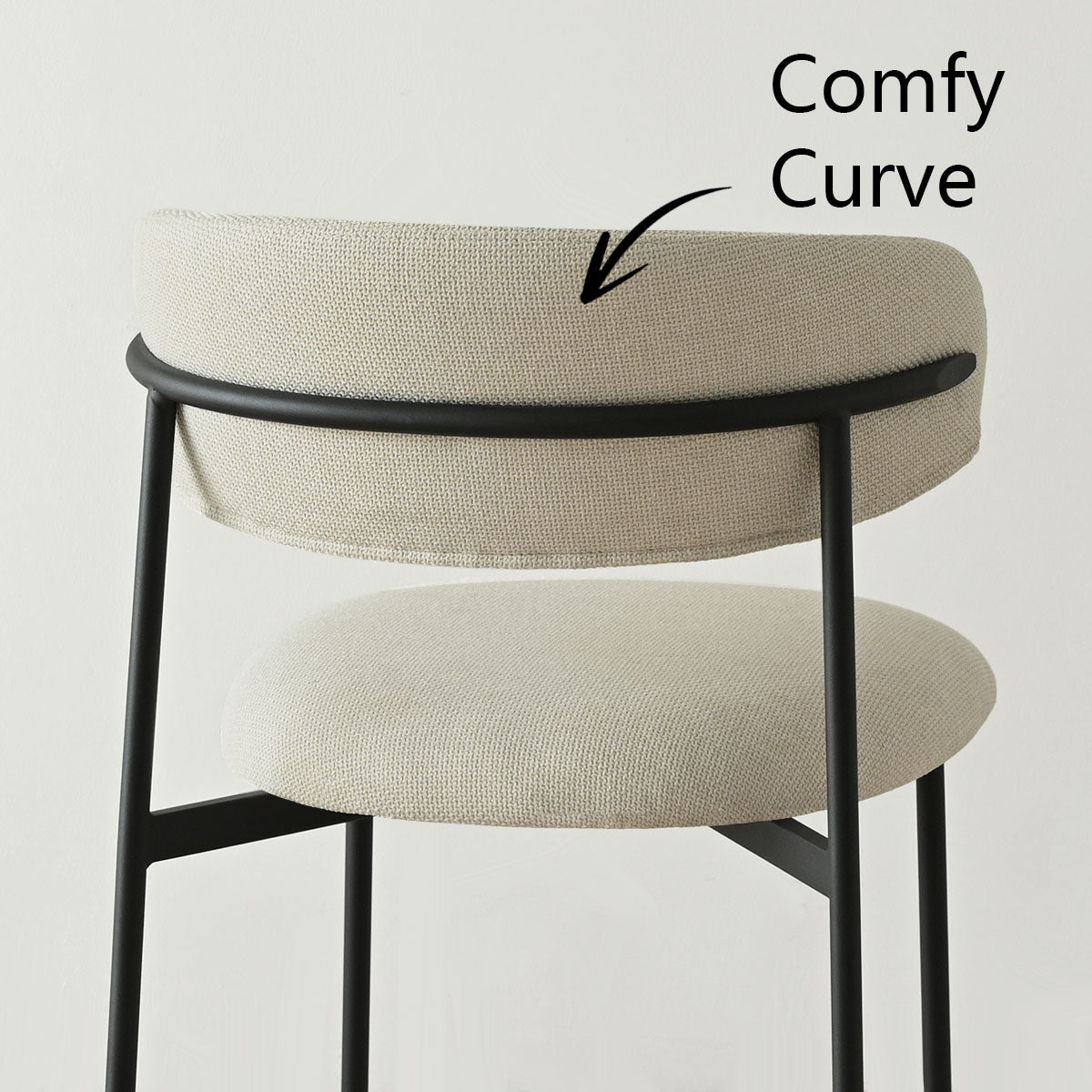 Merida Upholstered Dining Chair With Metal Legs (Set of 2)