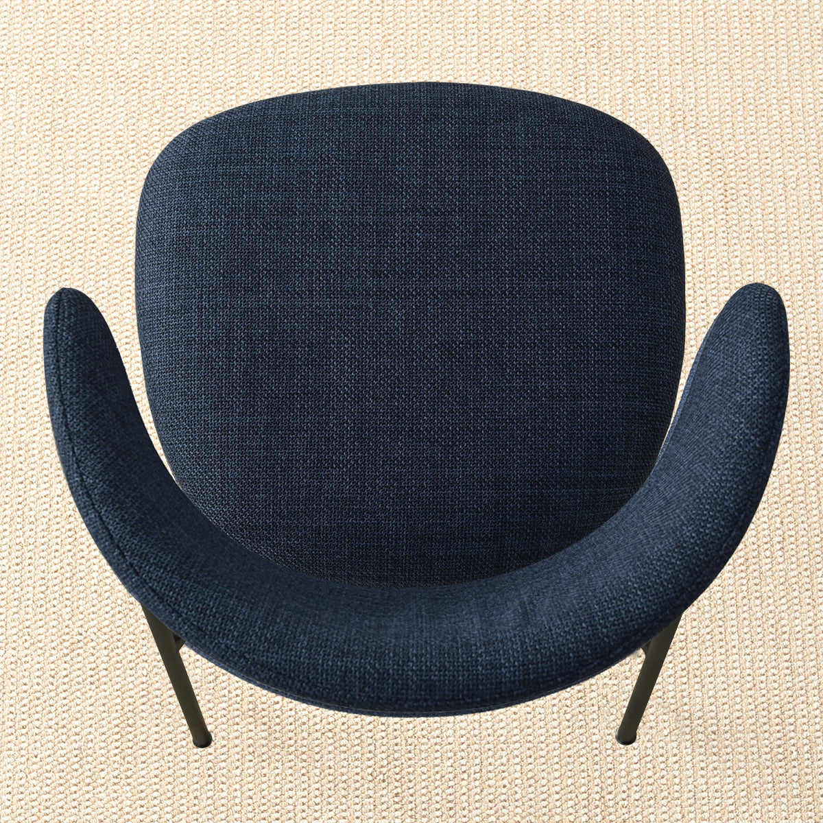 Merida Upholstered Dining Chair With Metal Legs (Set of 2)