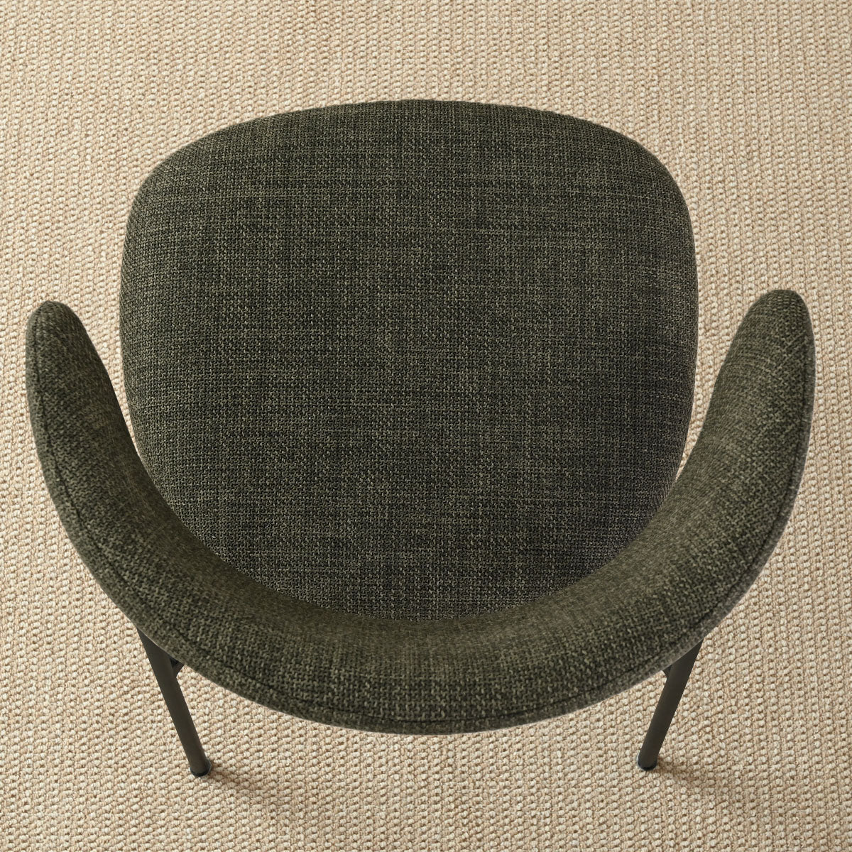 Merida Upholstered Dining Chair With Metal Legs (Set of 2)