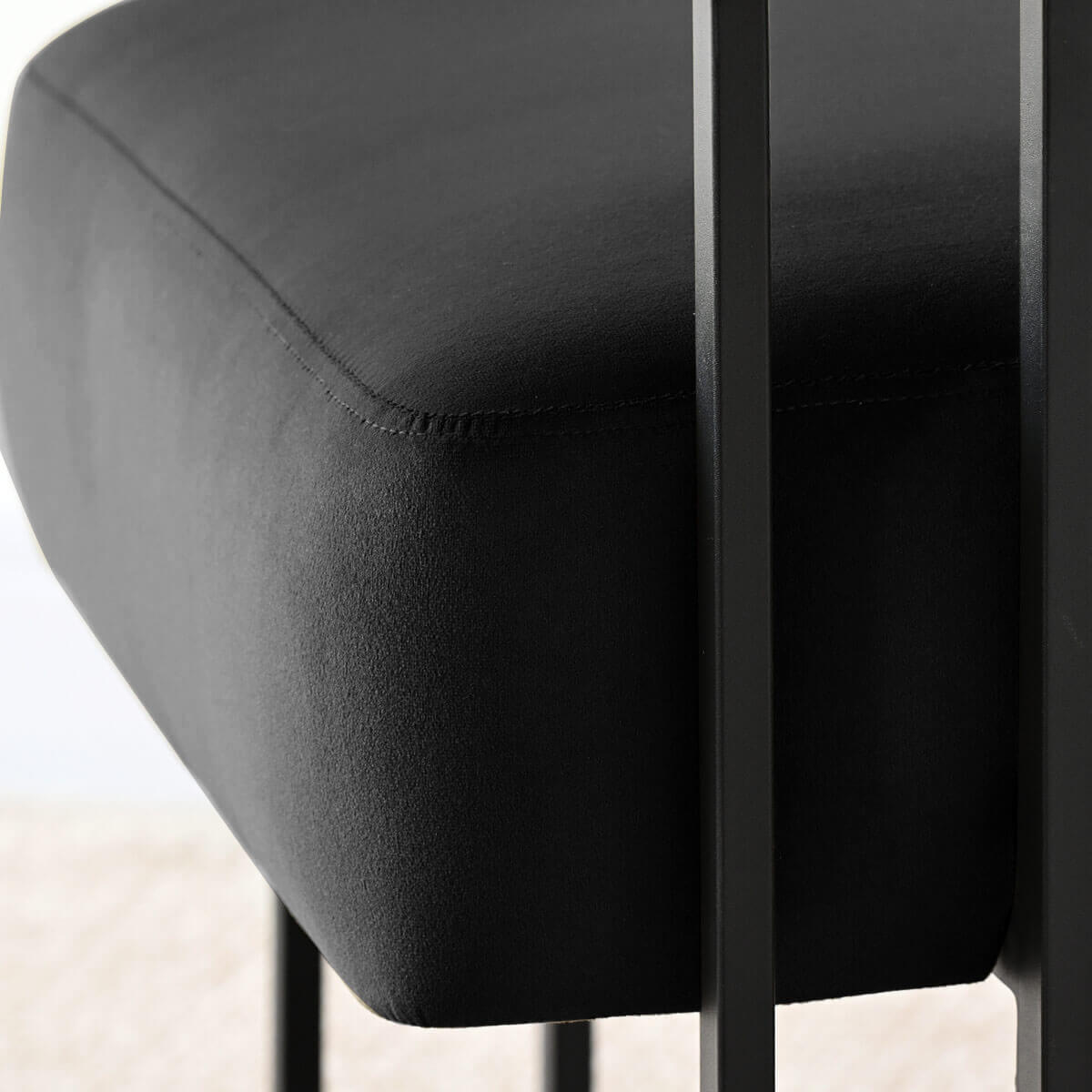 Mia Modern Velvet Accent Chair with Arms (1-Piece)
