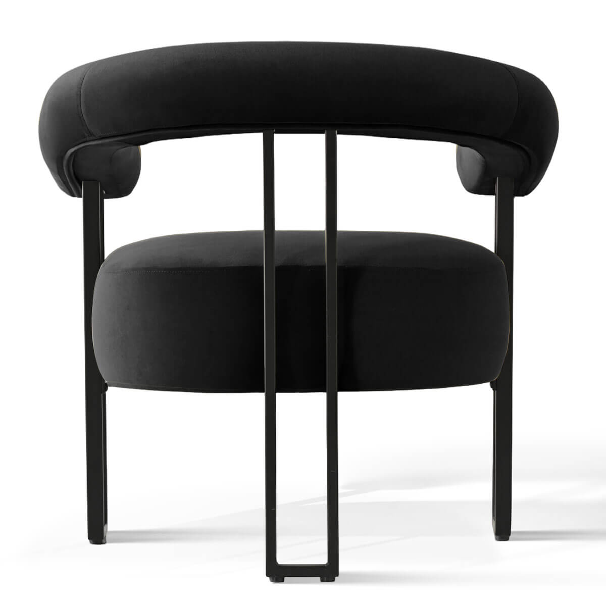 Mia Modern Velvet Accent Chair with Arms (1-Piece)