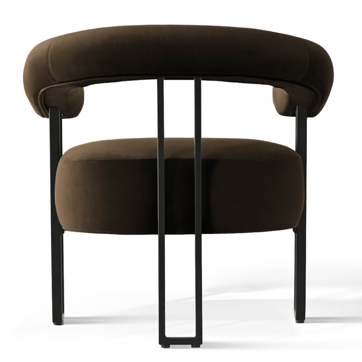 Mia Modern Velvet Accent Chair with Arms (1-Piece)