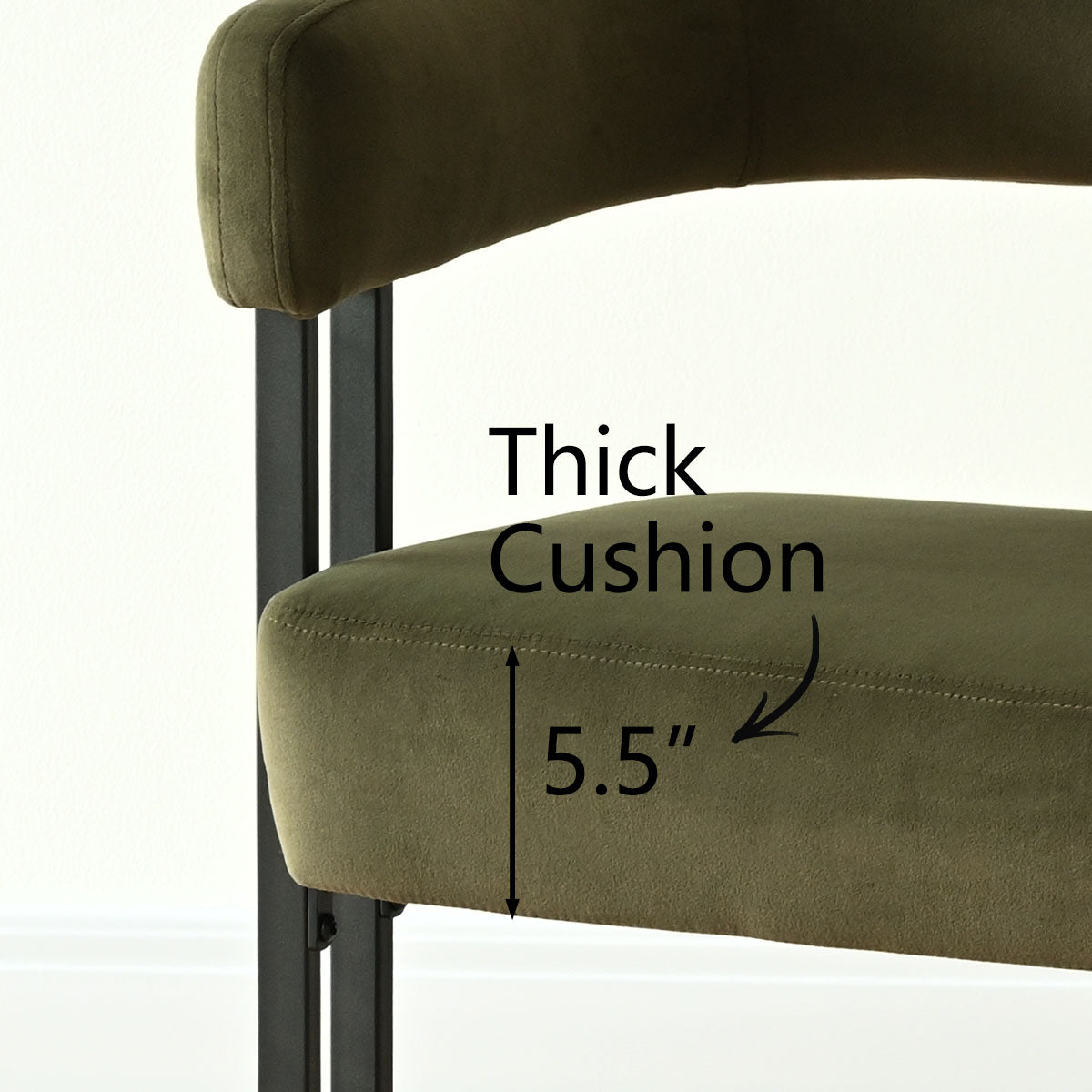 Mia 48.5" Modern Velvet Bench Loveseat