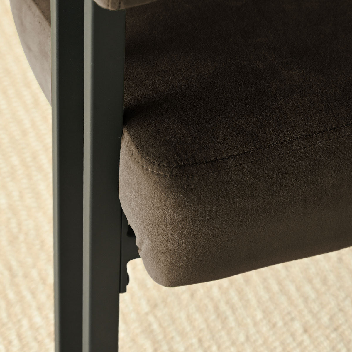 Mia 48.5" Modern Velvet Bench Loveseat