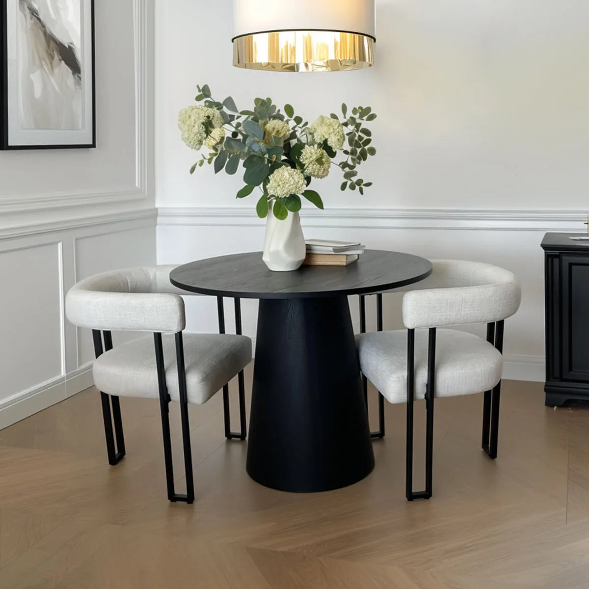 Mia Velvet Dining Chair with Arms (Set of 2)