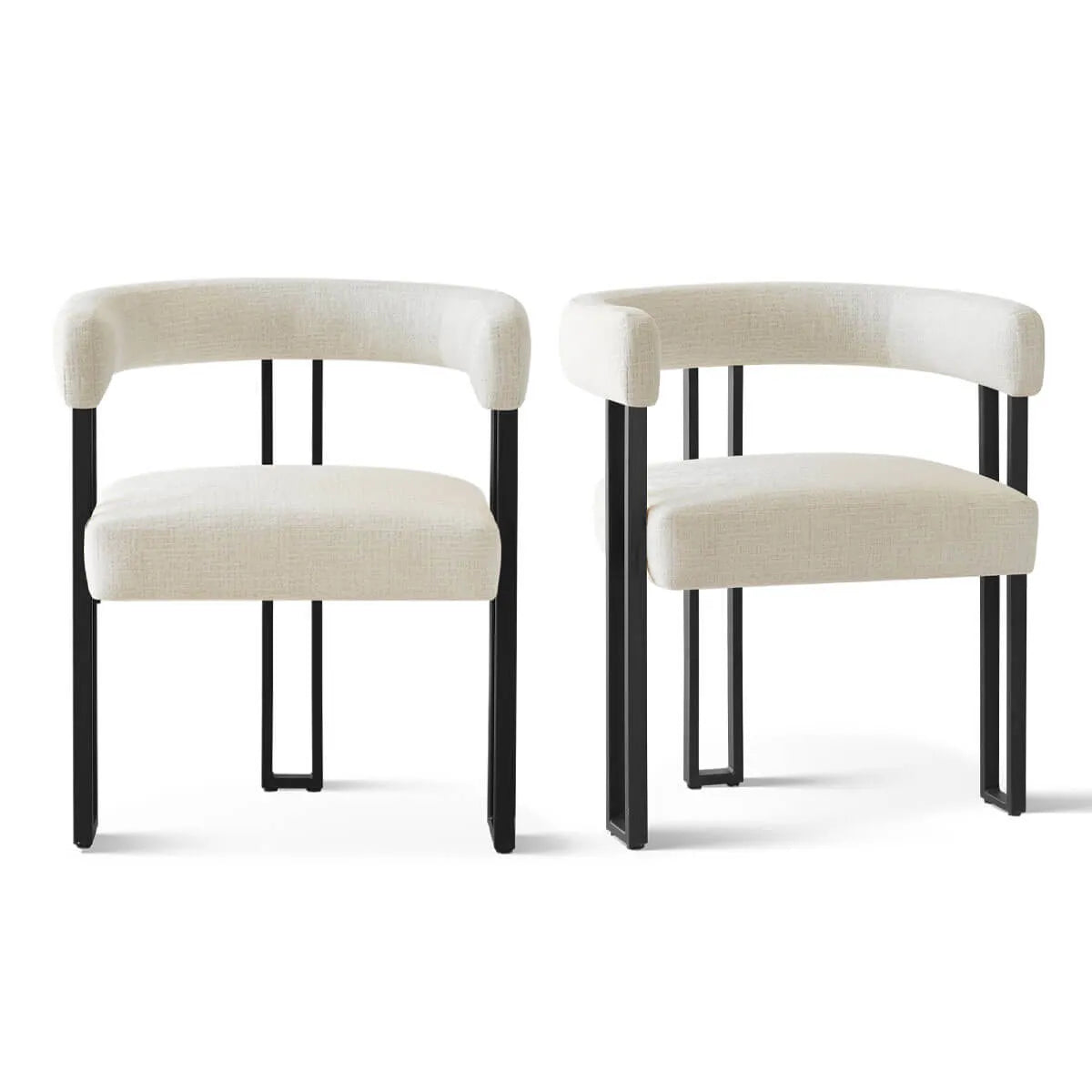 Mia Velvet Dining Chair with Arms (Set of 2)
