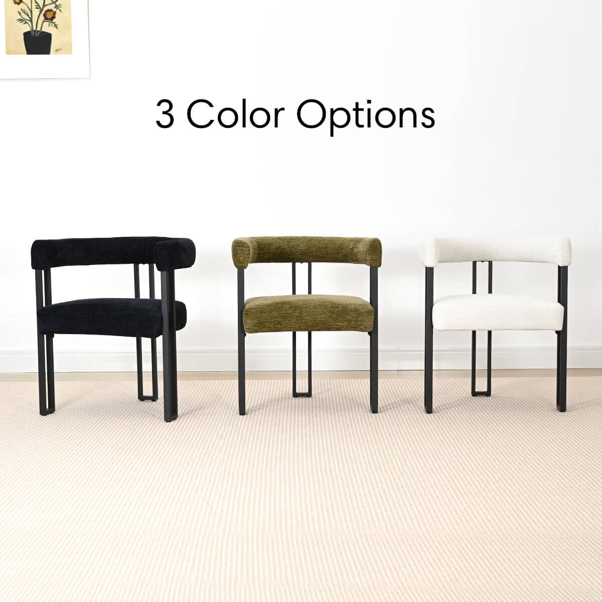 Mia Velvet Dining Chair with Arms (Set of 4)