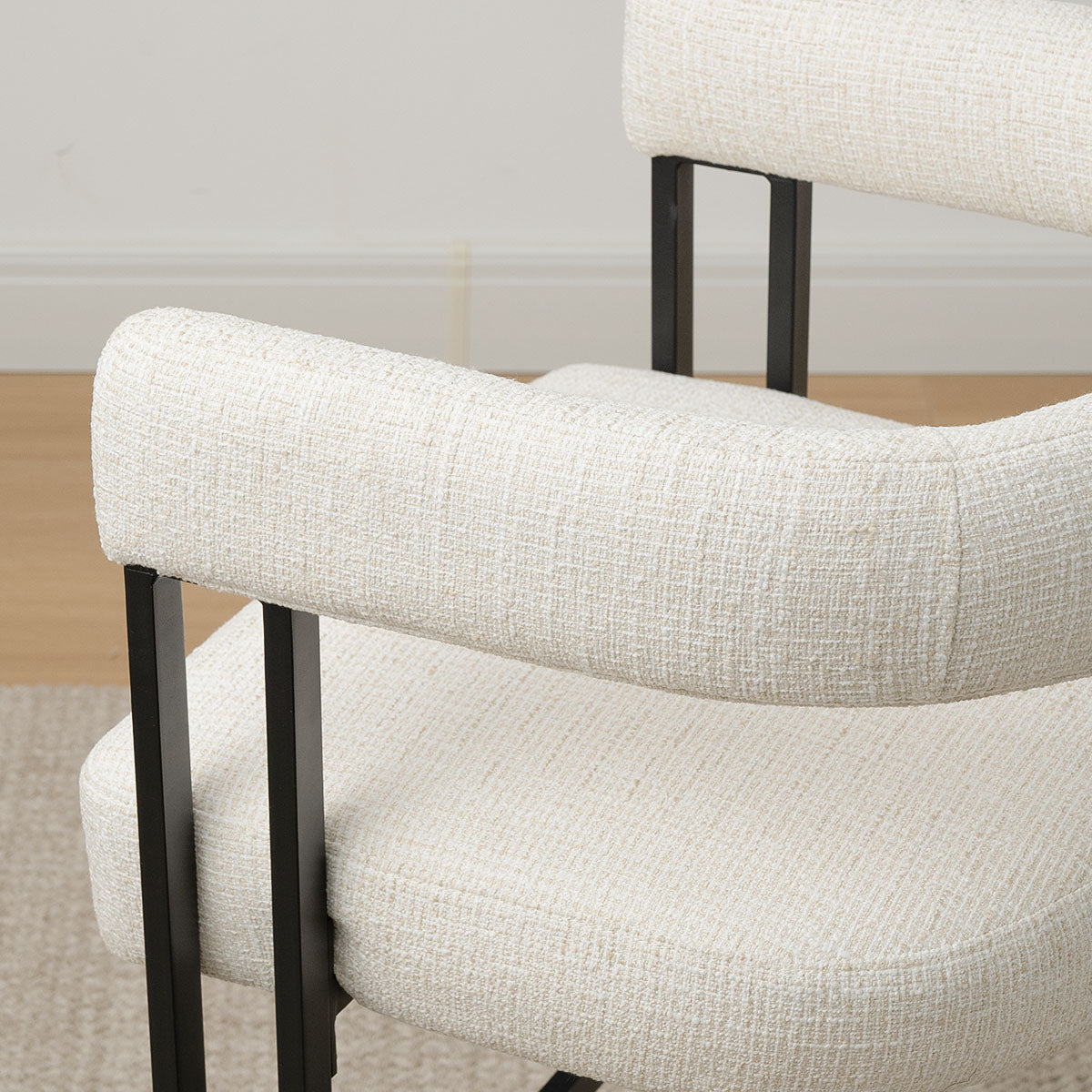 Mia 24" Modern Counter Stool with Arms (1-piece)