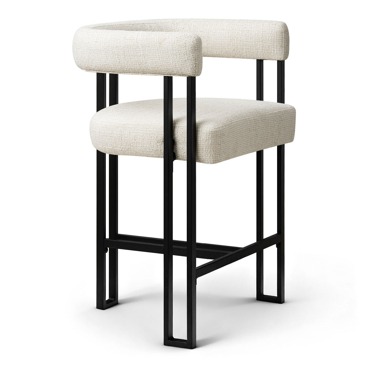 Mia 24" Modern Counter Stool with Arms (1-piece)