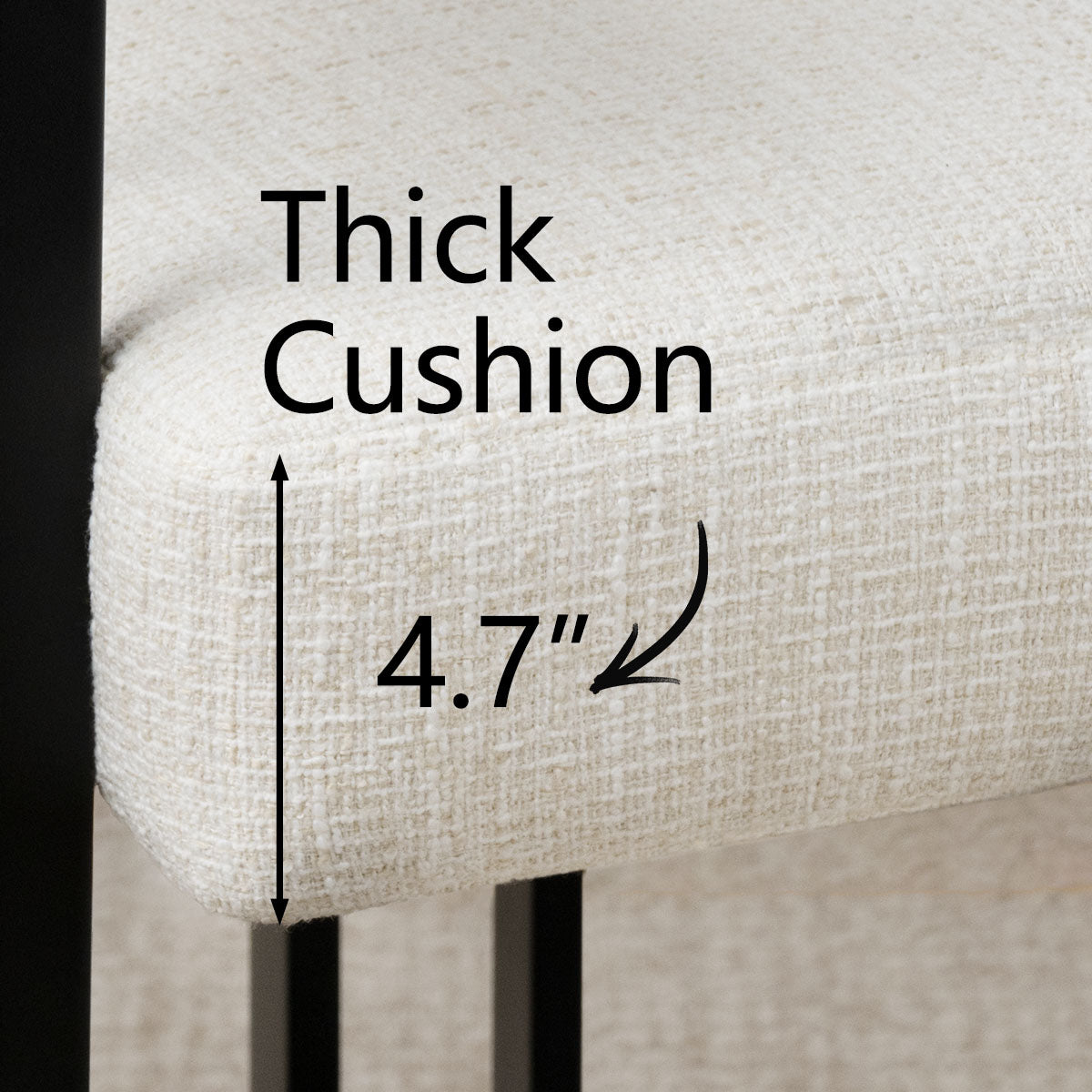 Mia 24" Modern Counter Stool with Arms (1-piece)