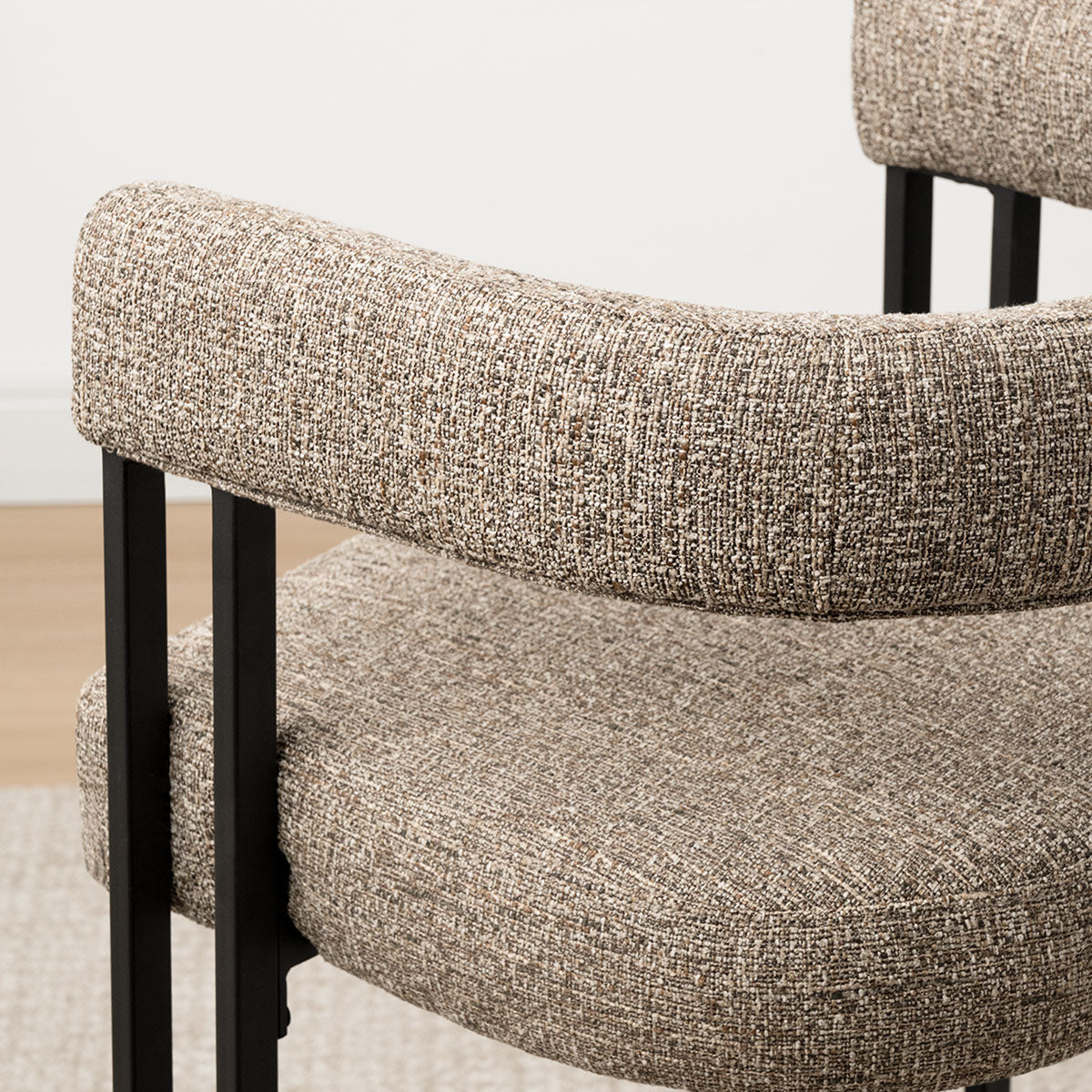 Mia 24" Modern Counter Stool with Arms (1-piece)