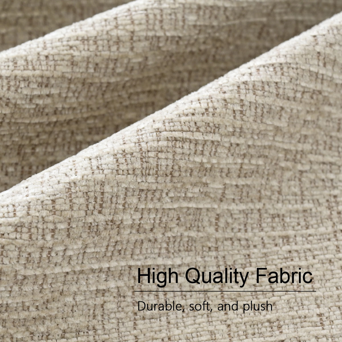 Mia 24" Modern Gold Chenille Dining Chair with Arms (Set of 4)